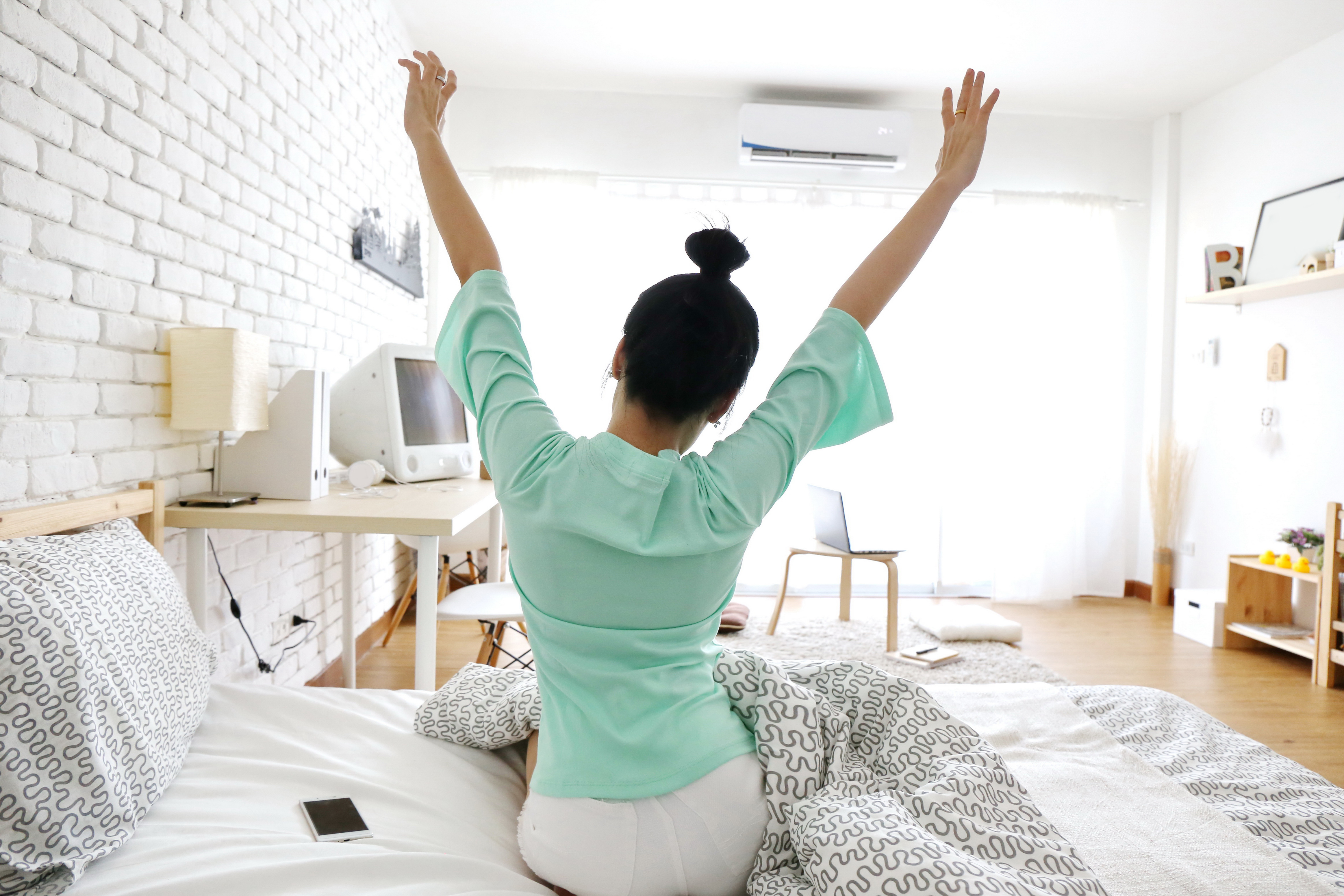 Split airco in de slaapkamer